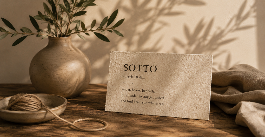 Why I Chose the Name Sotto-Sotto Studio